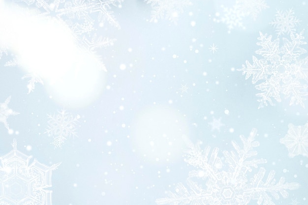 Kostenloses Foto weihnachtsgrüße schneeflockenrahmen, remix der fotografie von wilson bentley