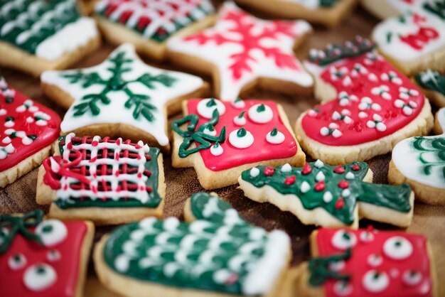 Weihnachtsthema Cookies