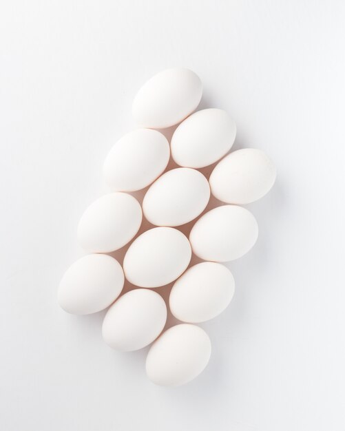 Weiße Eier Zusammensetzung