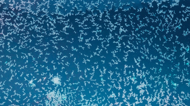 Weiße Flocken auf Wasser