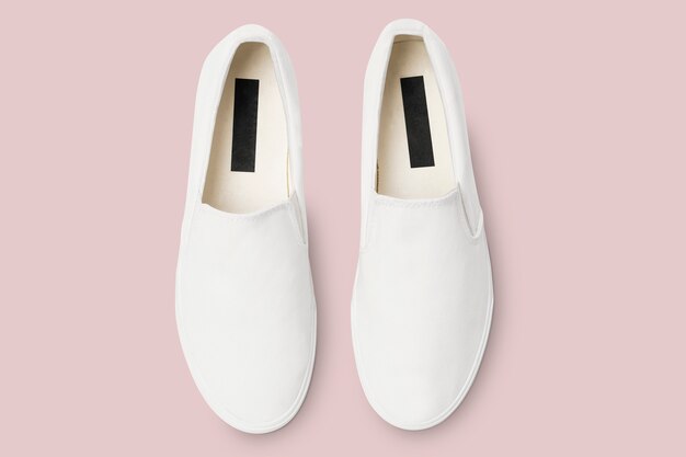 Weiße Slip-On Unisex Streetwear Sneakers Fashion