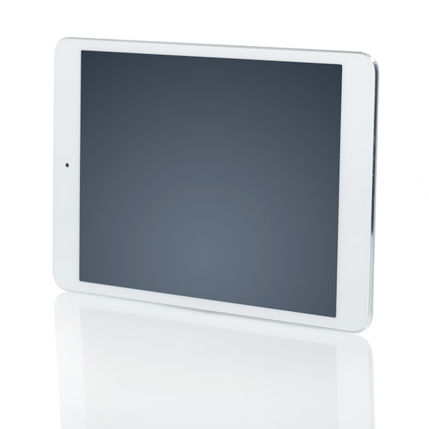 Kostenloses Foto weiße tablette mit schwarzem bildschirm