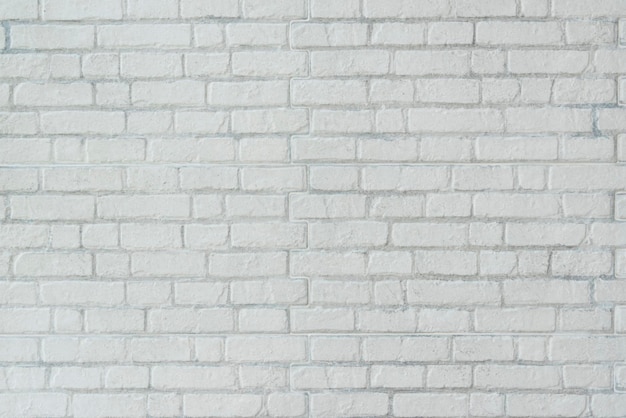 Weißer Backsteinmauerhintergrund im Raum
