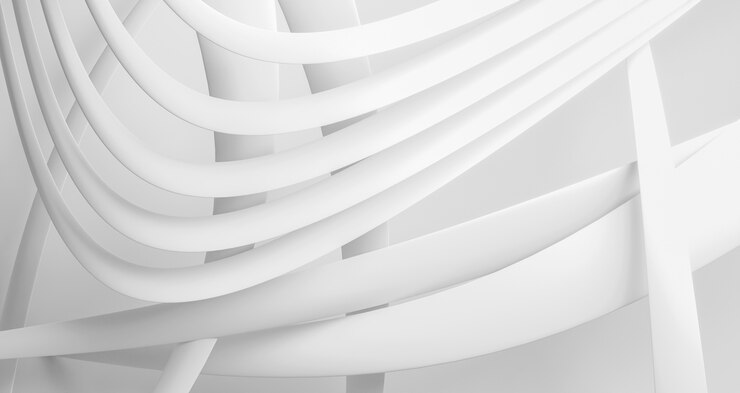 Kostenlose Foto weißer geometrischer formenhintergrund