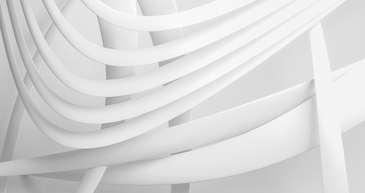 Kostenlose Foto weißer geometrischer hintergrund