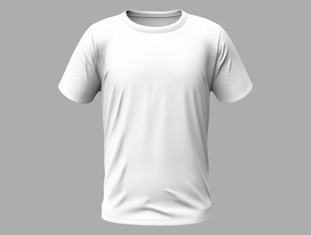 Weißes T-Shirt auf hellem Hintergrund