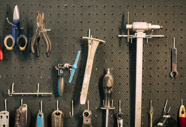 Werkzeuge einer Reparaturwerkstatt