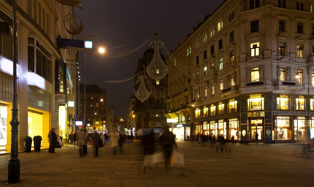 Wien in der Nacht. Österreich