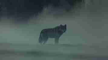 Kostenloses Foto wilde wölfe in der natur