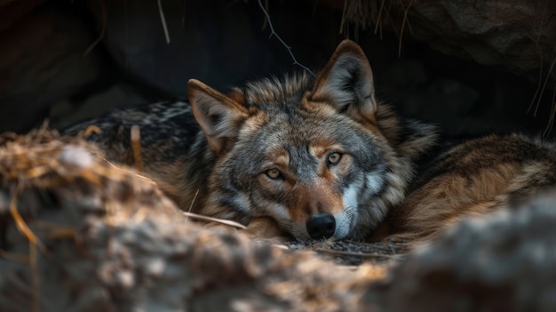 Kostenloses Foto wilde wölfe in der natur