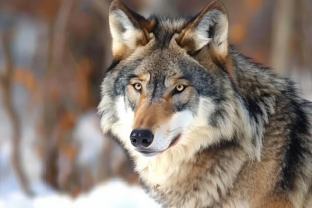Kostenloses Foto wilde wölfe in der natur