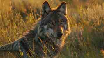 Kostenloses Foto wilde wölfe in der natur