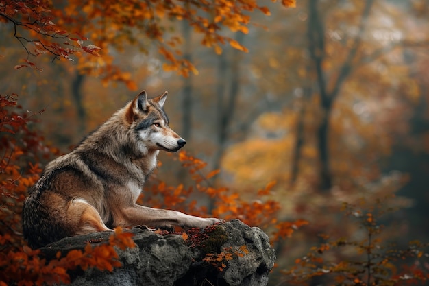 Kostenloses Foto wilde wölfe in der natur