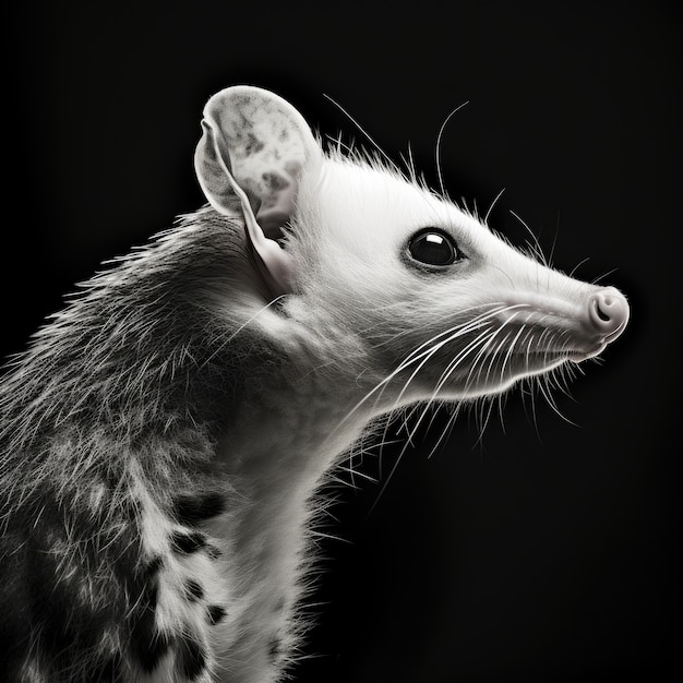 Wildes Opossum im Studio