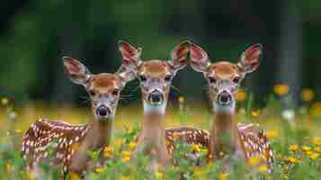 Kostenloses Foto wildhirsch in der natur