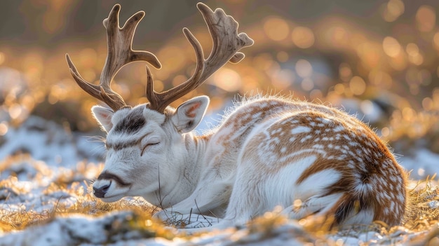 Kostenloses Foto wildhirsch in der natur