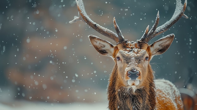 Kostenloses Foto wildhirsch in der natur