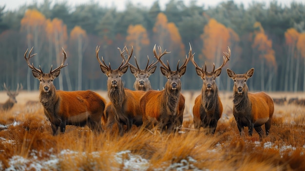 Kostenloses Foto wildhirsch in der natur