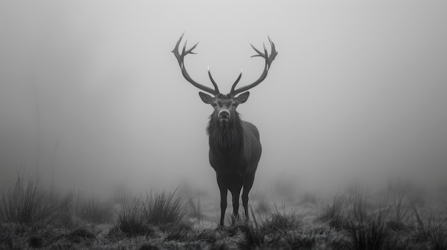 Kostenloses Foto wildhirsch in der natur