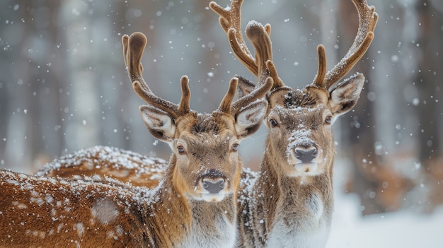 Kostenloses Foto wildhirsch in der natur