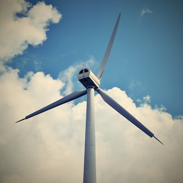 &quot;Windgenerator auf blauem Himmel&quot;