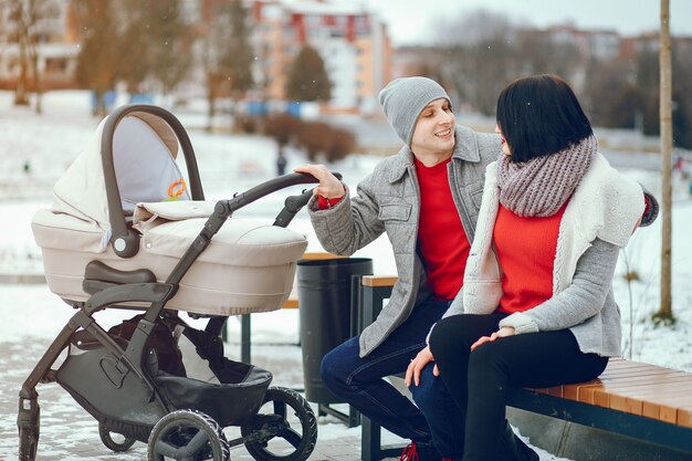 Winter Familie