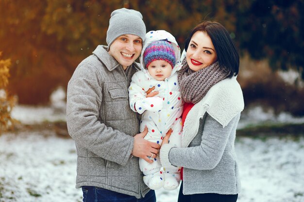 Winter Familie