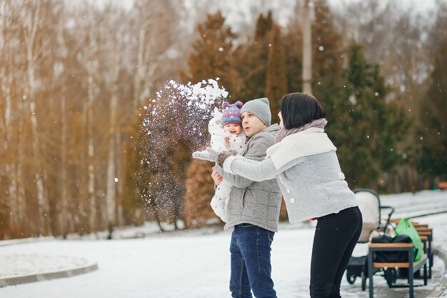 Winter Familie