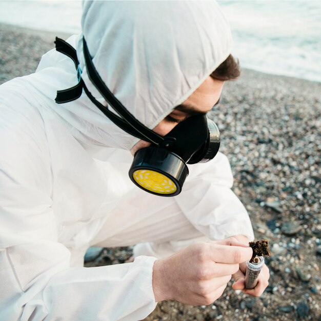 Wissenschaftlicher Analyse Strand