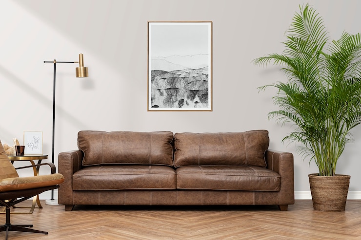 Kostenlose Foto wohnzimmereinrichtung im luxuriösen industriestil