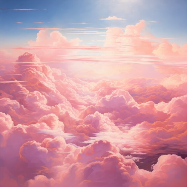 Wolken im Fantasy-Stil