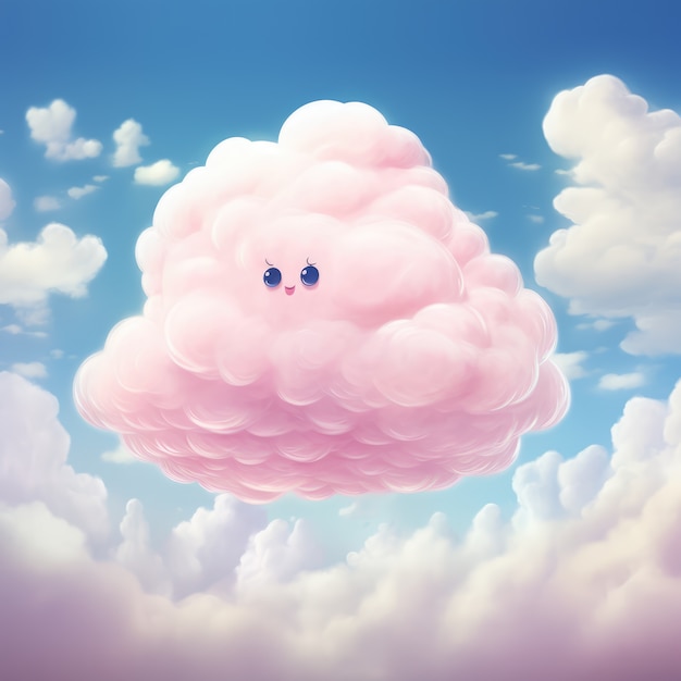 Kostenloses Foto wolken im fantasy-stil