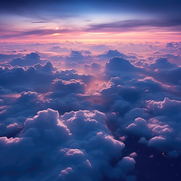 Kostenloses Foto wolken im fantasy-stil