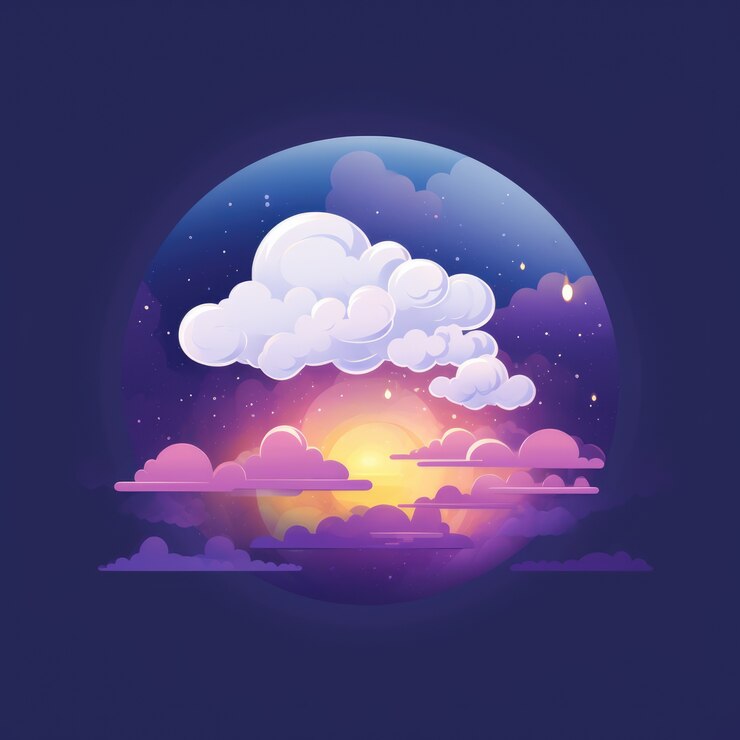 Kostenlose Foto wolken im fantasy-stil