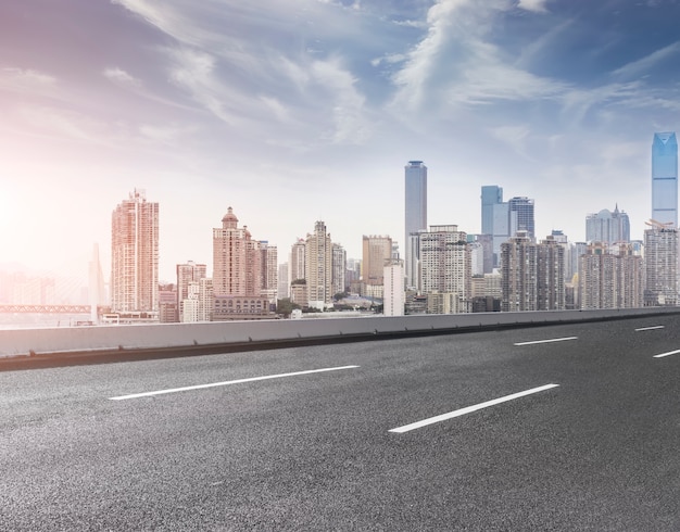 Wolkenkratzer Hintergrund Downtown modernen Fußweg Landschaft