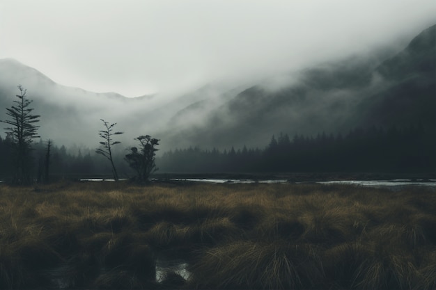 Kostenloses Foto wunderschöne bergige naturlandschaft