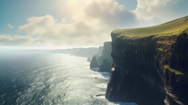 Kostenloses Foto wunderschöne klippenlandschaft