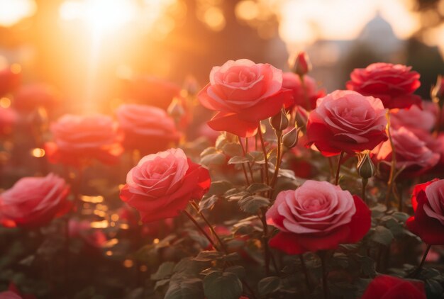 Wunderschöne Rosen im Freien