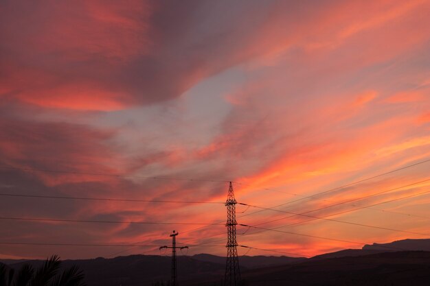 Wunderschöne Sonnenuntergangslandschaft