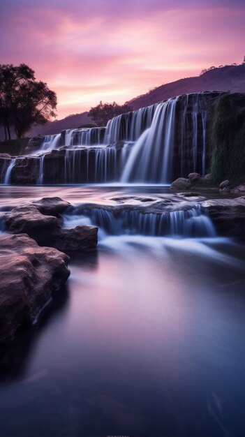 Wunderschöne Wasserfalllandschaft