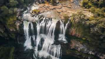 Kostenloses Foto wunderschöne wasserfalllandschaft