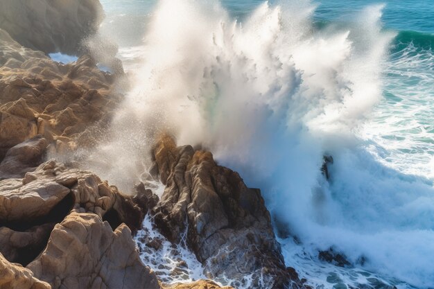 Wunderschöne Wellen am Meer