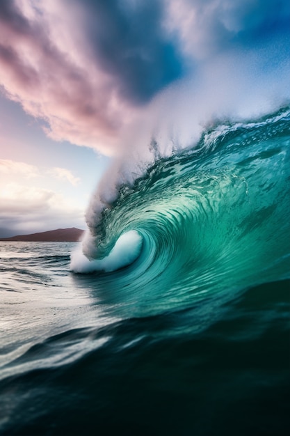 Wunderschöne Wellen am Meer