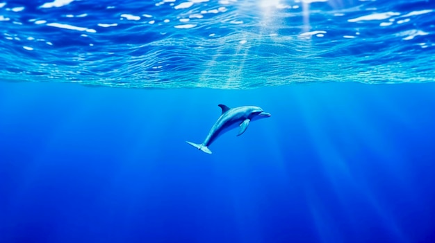 Kostenloses Foto wunderschöner exotischer delfin-hintergrund