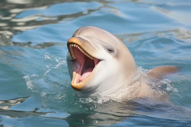 Kostenloses Foto wunderschönes delfinschwimmen