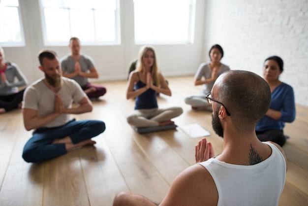 Yoga-Klasse-Konzept