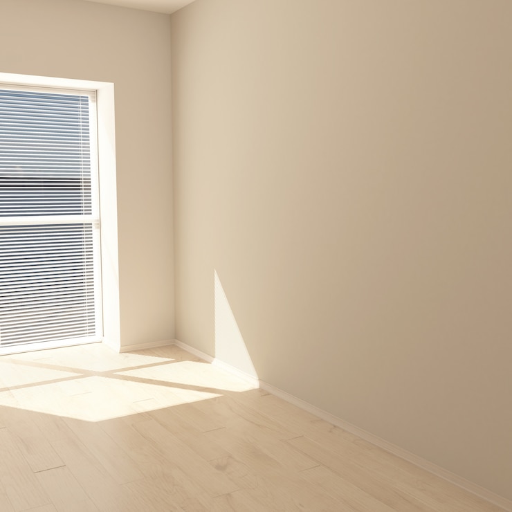 Kostenlose Foto zeitgenössischer leerer raum 3d