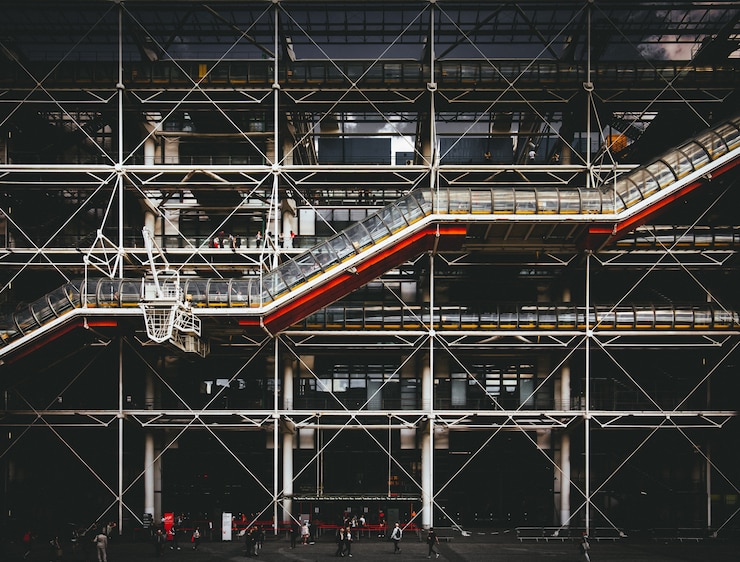 Kostenlose Foto zentrum georges pompidou in paris, frankreich