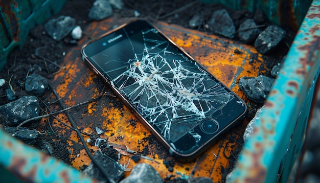 Zerstörung der Smartphone-Szene