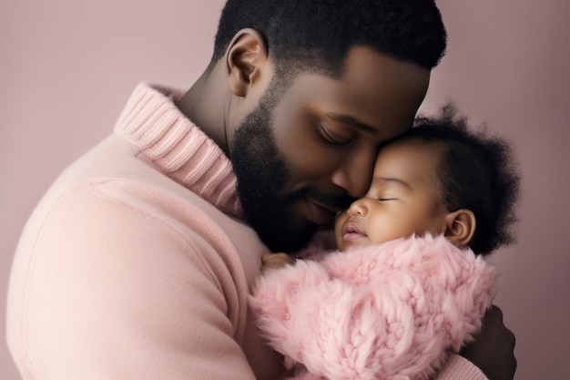 Kostenloses Foto zuneigungsvolle beziehung zwischen vater und kind